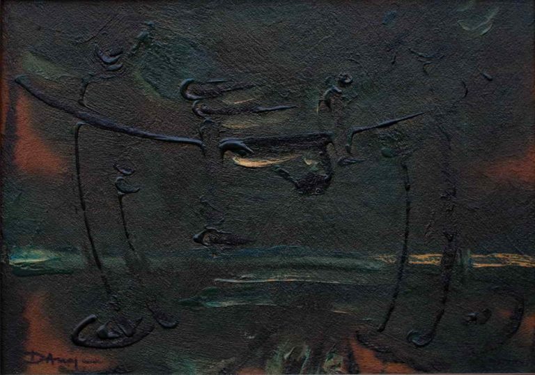 Danas Andriulionis, MMIV.XXII, 2004, kartonas, akrilas, aliejus, 50x70